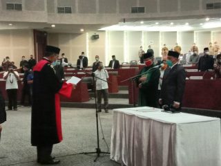 Pelantikan dan pengambilan sumpah Misno Adisyah Putra sebagai Wakil Ketua DPRD Sumut.