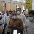 Gubsu Edy Rahmayadi memberikan keterangan soal vaksin Covid-19 yang belum memiliki izin BPOM, Rabu (6/1/2021).(finta/kaldera)