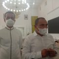 Gubsu didampingi Wagubsu saat memberikan keterangan pada wartawan, Jumat (22/1/2021).(finta/kaldera)