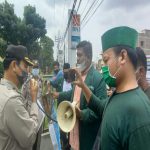 Himpunan Mahasiswa Al Washliyah (HIMMAH) menggelar aksi damai di Mapolda Sumut