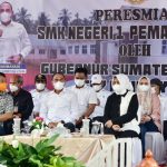Gubernur Sumatera Utara (Sumut) Edy Rahmayadi didampingi Sekda Kabupaten Langkat, Indra Salahuddin, meresmikan Sekolah Menengah Kejuruan (SMK) Negeri 1 Pematang Jaya