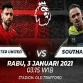 Pertandingan Manchester United vs Southampton pada matchday 22 Liga Inggris di Old Trafford