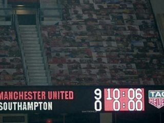 Menang telak 9-0 Manchester United atas Southampton