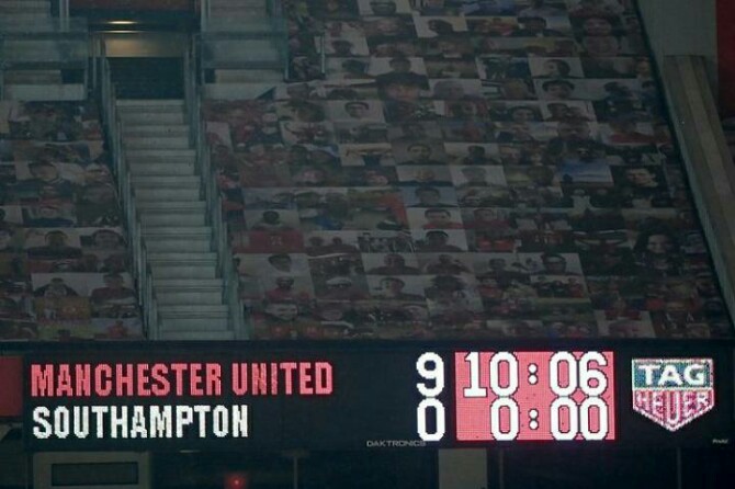 Menang telak 9-0 Manchester United atas Southampton