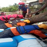 Pencarian hari ketiga terhadap Aldi, 20, warga Kelurahan Sei Mati, Medan Maimun yang melompat ke sungai saat digrebek polisi