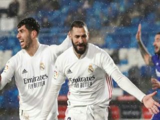 Real Madrid sukses menaklukkan Getafe 2-0 dalam lanjutan La Liga di Estadio Alfredo Di Stefano