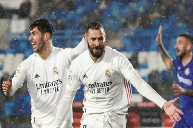 Real Madrid sukses menaklukkan Getafe 2-0 dalam lanjutan La Liga di Estadio Alfredo Di Stefano