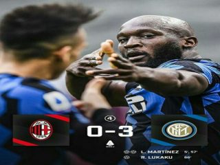 Duel sengit memerebutkan puncak klasemen sementara Liga Italia terjadi antara AC Milan dan Inter Milan