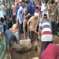 Sembilan Jenazah korban kecelakaan Bus Intra kontra Avanza di Jalan Lintas Tebingtinggi-Pematangsiantar, dimakamkan di TPU Kamboja, Jalan Kamboja, Dusun I, Desa Lau Dendang Kecamatan Percut Sei Tuan.
