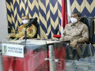 Plh Walikota Medan, Wiriya Alrahman menjelaskan, pelantikan Walikota dan wakil Walikota definitif akan dilantik secara langsung di Rumah Dinas Gubsu