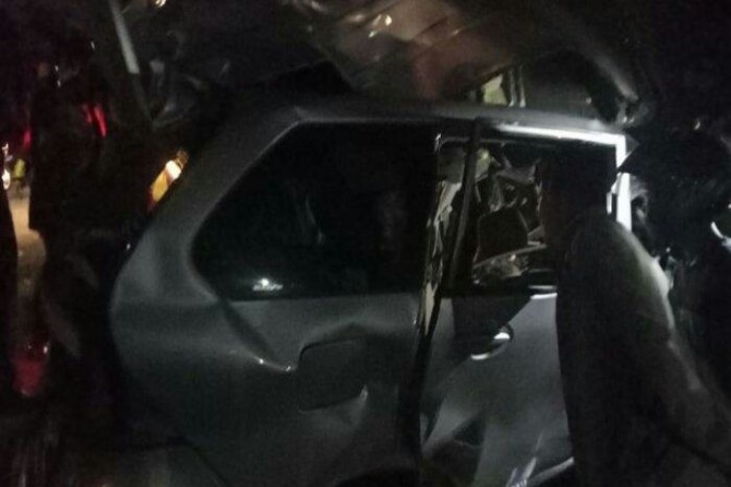 Kecelakaan maut melibatkan bus Intra dengan mobil Avanza terjadi di Jalan Lintas Tebingtinggi-Pematangsiantar