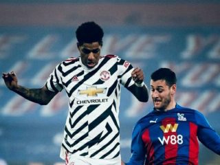 Manchester United gagal meraup poin penuh saat dijamu Crystal Palace pada pekan ke-29 Liga Primer Inggris 2020/2021.