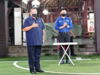 Ketua Majelis Tinggi Partai Demokrat, Susilo Bambang Yudhoyono (SBY), angkat bicara menyikapi Kongres Luar Biasa (KLB) Partai Demokrat di Sibolangit, Deliserdang, Sumut, Jumat (5/3/2021). Kata SBY, KLB itu ilegal.