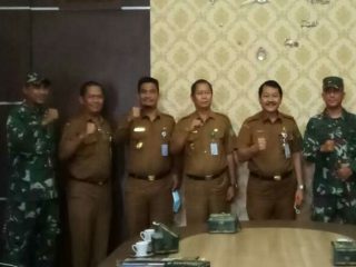 Tim Pendahulu Latsitarda (Lantihan Integrasi Taruna Wreda) Nusantara ke- XLI (41) tahun 2021 beraudensi ke Pemkab Langkat.