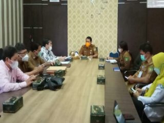 Badan Pekerja Join Health Council (BP-JHC) Sumatera Utara melakukan kunjungan kerja (kunker) ke Pemkab Langkat, Senin (15/3/2021).