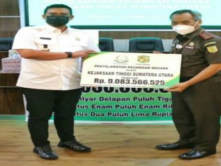 Walikota Medan, Muhammad Bobby Afif Nasution mengapresiasi dan ucapan terimakasih kepada Kejatisu yang telah membantu menyelamatkan keuangan Pemko Medan terkait retribusi bangunan Apartemen Reiz Condo.