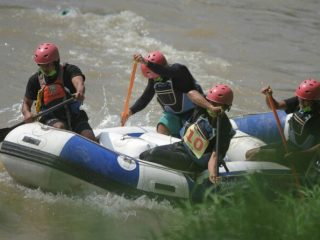 Pelaksanaan Pekan Olahraga Arung Jeram Federasi Arung Jeram Indonesia (FAJI) Kota Medan 2021, yang dilaksanakan, Selasa (6/4/2021), di Kanal Sungai Deli, Kecamatan Medan Johor berlangsung sukses.