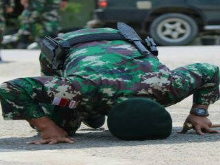 Kepulangan para prajurit yang bertugas di sektor utara Papua selama 9 bulan.
