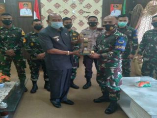 Peserta Satlat Hiu Latsitarda ( Latihan Integrasi Taruna Wreda) Nusantara XLI (41) tahun 2021 pamit dari Kabupaten Langkat.