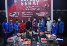 Pengurus KNPI Sumatera Utara (Sumut) kembali melakukan kegiatan di hari ke-9 Ramadan 1442 H. Kali ini Samsir Pohan dan sejumlah pengurus bersilaturahmi ke PDI Perjuangan Sumut, Rabu (21/4/2021).
