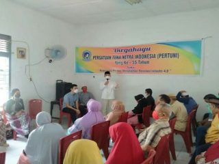 Dihari keempat Ramadhan, DPD Gerindra Sumut bersilaturahmi ke Persatuan Tuna Netra Indonesia (Pertuni), Sabtu (17/04/2021).