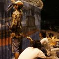 Komunitas Kampung Sendiri, yang bergerak diberbagai bidang, salah satunya seni lukis, melakukan pembuatan mural KRI Nanggala 402 di kawasan persimpangan empat glugur, jalan Kolonel Yos Sudarso, jalan Putri Hijau, Sabtu (1/5).