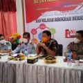 Kemenkumham Sumut mulai membahas perkembangan kasus dugaan tuduhan kriminalisasi kelompok tani nipah di Desa Kuala Serapuh Kec.Tanjung Pura Kab. Langkat dari Masyarakat Internasional, di Aula Rutan Kelas ll B Tanjung Pura, Kamis (20/05/2021).