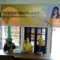 Anggota DPR RI dari Fraksi Golkar, Meutya Hafid kembali mensosialisasikan empat pilar kepada masyarakat di Jalan Sei Lepan, Medan, Sabtu siang (22/5/2021).