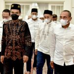 Ustaz Abdul Somad (UAS) bersilaturahmi dengan Gubernur Sumatera Utara (Sumut) Edy Rahmayadi di rumah dinas gubernur Jalan Jenderal Sudirman Medan, Rabu (9/6/2021).