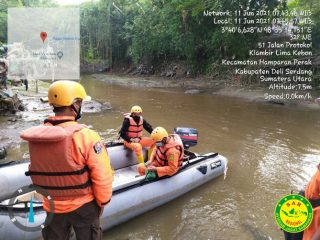 Muhammad Nabili Zaki (16), warga Bulu Cina Kloni 4 Kecamatan Hamparan Perak Kabupeten Deliserdang hilang saat mandi-mandi bersama 6 orang temannya di Sungai Belawan, Hamparan Perak, Kamis (10/6/2021) sekitar pukul 15.20 WIB.