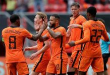 Setelah bermain imbang 0-0 di babak pertama, Belanda akhirnya menyudahi pertandingan dengan kemenangan 3-2 atas Ukraina di Stadion Amsterdam Arena, Senin (14/6/2021).