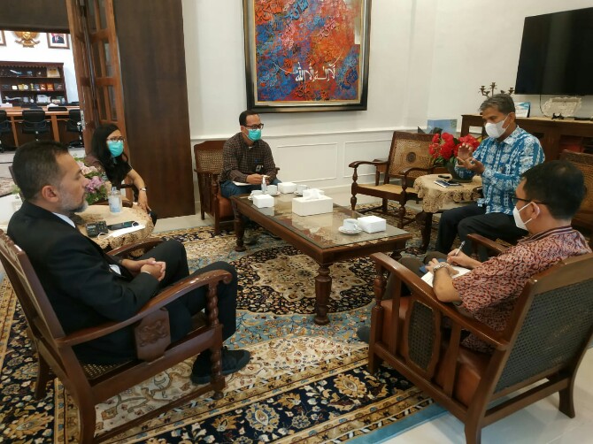 Ombudsman RI Perwakilan Sumatera Utara (Sumut) menemui Wakil Gubernur Sumut Musa Rajekshah terkait permasalahan Penerimaan Peserta Didik Baru (PPDB) Sumut 2021.