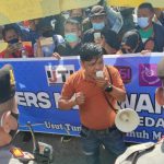Ratusan jurnalis dari berbagai media dan organisasi di Pematangsiantar, Sumatera Utara menggelar aksi turun ke jalan, Senin (21/6/2021).