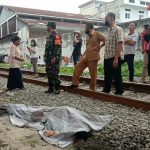 Jasad Zufrizal (37) ditemukan tewas di perlintasan kereta api Medan- Siantar Jalan Kalianda, Kecamatan Medan Area tepatnya didepan Thamrin Plaza, Selasa (6/7/2021).