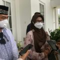 Wakil Wali Kota Siantar terpilih Susanti Dewayani menemui Gubernur Sumut Edy Rahmayadi, di rumah dinas Gubernur Jalan Jenderal Sudirman Medan, Kamis (8/7/21).