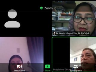 Akademisi dari tiga kampus berkolaborasi dalam webinar pengabdian masyarakat "Komunikasi Kesehatan Seputar Pemahaman tentang Covid-19 dan Vaksinasi" yang digelar Satu Atap Communication secara virtual, Jumat (9/7/2021).