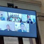 Walikota Nonaktif Tanjungbalai M Syahrial mulai diadili di Pengadilan Tipikor Pengadilan Negeri Medan dalam perkara pemberian suap sebesar Rp1,6 miliar kepada penyidik KPK, Stepanus Robinson Pattujulu, Senin (12/7/2021)