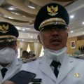 Gubernur Sumatera Utara (Sumut) melantik pasangan Edimin-Ahmad Padly Tanjung sebagai Bupati dan Wakil Bupati Labuhanbatu Selatan (Labusel) di Aula Tengku Rizal Nurdin Jalan Jenderal Sudirman Medan, Kamis (22/7/2021).