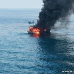 Sebuah Kapal Motor penangkap ikan bernama KM United terbakar di Perairan Pulau Berhala Kabupaten Serdang Bedagai Selasa (3/8/2021) sekitar pukul 10.00 WIB. Dalam peristiwa ini, 2 anak buah kapal (ABK) hilang.