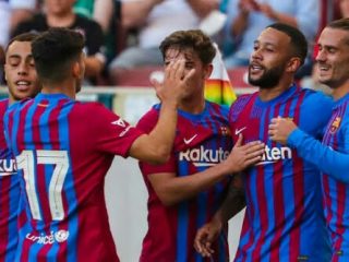 Tanpa Leonel Messi yang telah hengkang dari Nou Camp, Barcelona berhasil menundukkan Juventus tiga gol tanpa balas di Stadion Johan Cruyff, Senin dini hari (9/8/2021).