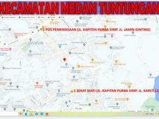 Sejumlah ruas jalan di 5 Kecamatan di Kota Medan disekat. Penyekatan ini berlaku selama Pemberlakuan Pembatasan Kegiatan Masyarakat (PPKM) level 4 mulai 11 Agustus hingga 23 Agustus 2021.
