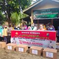 Badan Koordinasi Himpunan Mahasiswa Islam (Badko HMI) Sumatera Utara (Sumut) membagikan sembako kepada masyarakat terdampak Covid-19 di Desa Rakyat Tua Kecamatan Pulau Rakyat Kabupaten Asahan, Senin (16/8/2021).