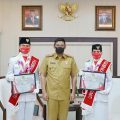 Walikota Medan, Bobby Nasution menyampaikan ucapan terima kasih kepada Ardhelia Muthia Zahwa dan Rifaldy Prayoga atas prestasi yang telah diraih.