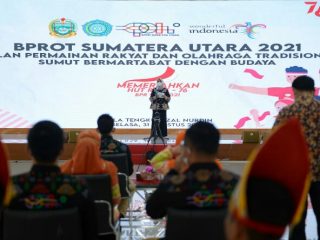 Komite Permainan Rakyat dan Olahraga Tradisional Indonesia (KPOTI) Provinsi Sumut menggelar puncak peringatan Bulan Permainan Rakyat dan Olahraga Tradisional (BPROT).