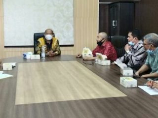 Pemkab Langkat menerima audiensi para penggiat anti narkotika di Kantor Bupati Langkat, Kamis (9/9/2021).