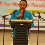 Ketua KNPI Sumut, Samsir Pohan membuka Musda Ke-XV DPD KNPI Tanjung Balai di Grand Singgie Hotel, Selasa (14/9/2021).