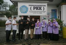 KPOTI Provinsi Sumatera Utara kunjungi Kantor TP PKK Asahan, Rabu (22/9/2021) kemarin. Kehadiran KPOTI tak lain untuk menyerahkan Thropy Juara 1 Lomba Hias Gapura dan Juara Harapan 1 Video Satu Menit Permainan Tradisional.