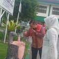 Pelaksana tugas (Plt) Kepala Dinas Pendidikan (Kadisdik) Kota Medan Topan Ginting, meninjau sejumlah Sekolah Menengah Pertama (SMP) untuk memastikan kesiapan pembelajaran tatap muka terbatas (PTMT).