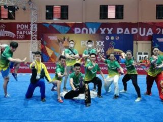Tim Wushu di PON XX Papua menjadi penyumbang medali terbanyak untuk Provinsi Sumatera Utara