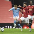 Kevin De Bruyne dan Bruno Fernandes diprediksi tetap akan menjadi pusat permainan di Derby Manchester, malam ini.(okz/kaldera)